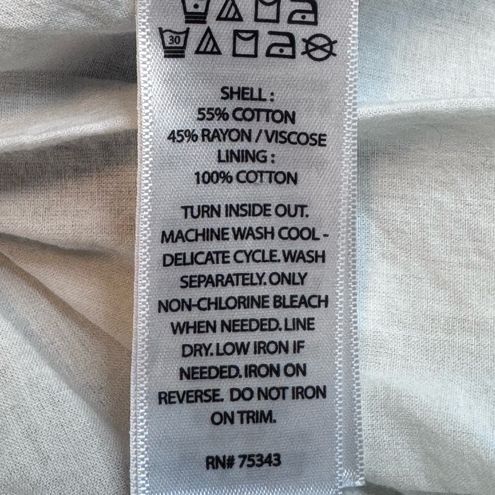 Lucky Brand Floral Off Shoulder Mini Dress Puff Sleeve Cottagecore Size L - Picture 11 of 12